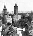 Widok na zamek - zdjcie z okresu 1900 - 1940